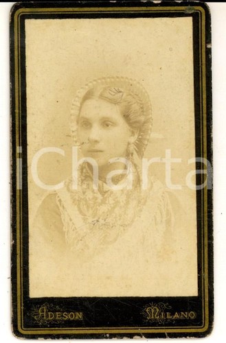 1890 milano ritratto di - milano,