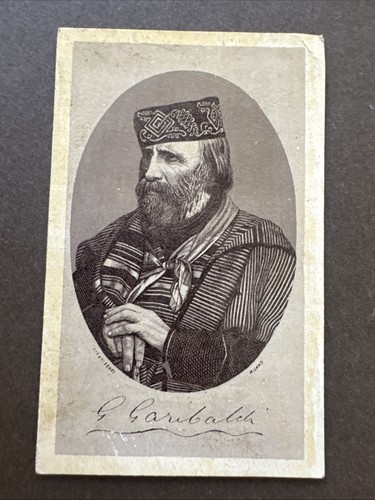 Foto cdv 1860 garibaldi lit - garibaldi,